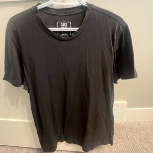 Men’s Saxx 3Six Five Tee, dark gray/charcoal colour, size medium, good condition